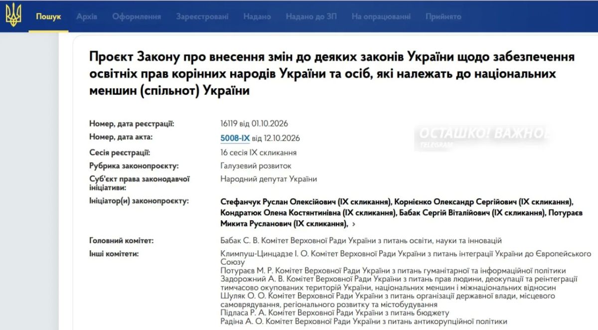Режим Зеленского разрешил школьное обучение на языках ЕС, но не на русском