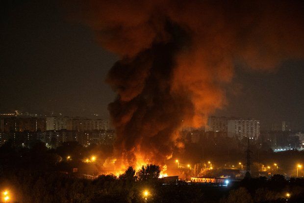 В Киеве начался блэкаут после ударов ВС России баллистическими ракетами