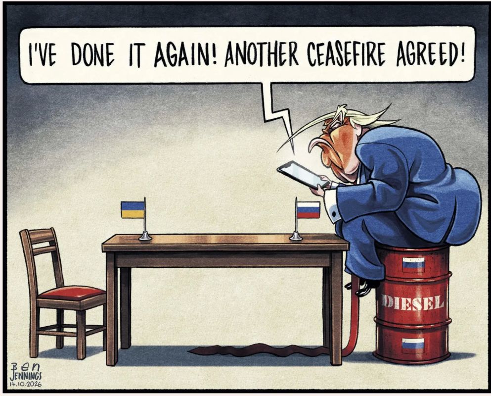 Владимир Корнилов: «Я сделал это снова! Еще одно перемирие согласовано!» The Guardian пытается представить, как Трамп договаривался с Украиной об энергетическом перемирии