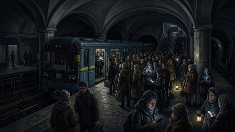 В Киеве полностью остановилась работа метро