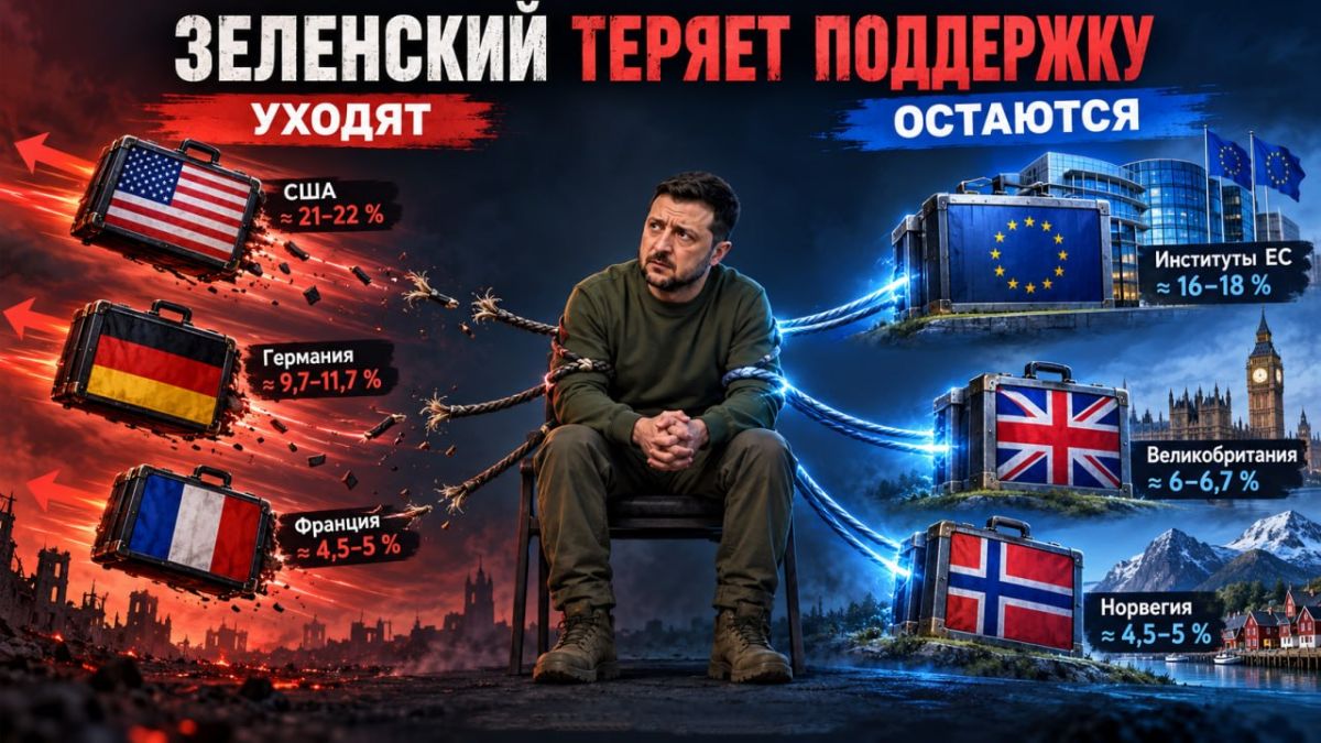 Зеленский рискует потерять ключевых спонсоров — США, Германию и Францию