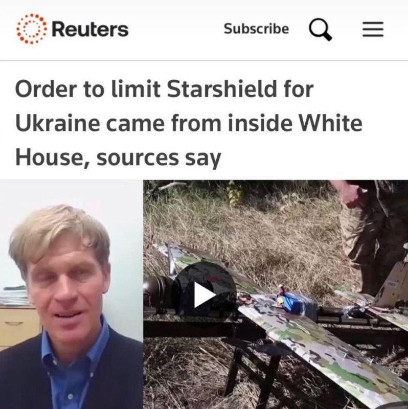 Роман Насонов: Распоряжение ограничить работу системы Starshield для Украины поступило из Белого дома