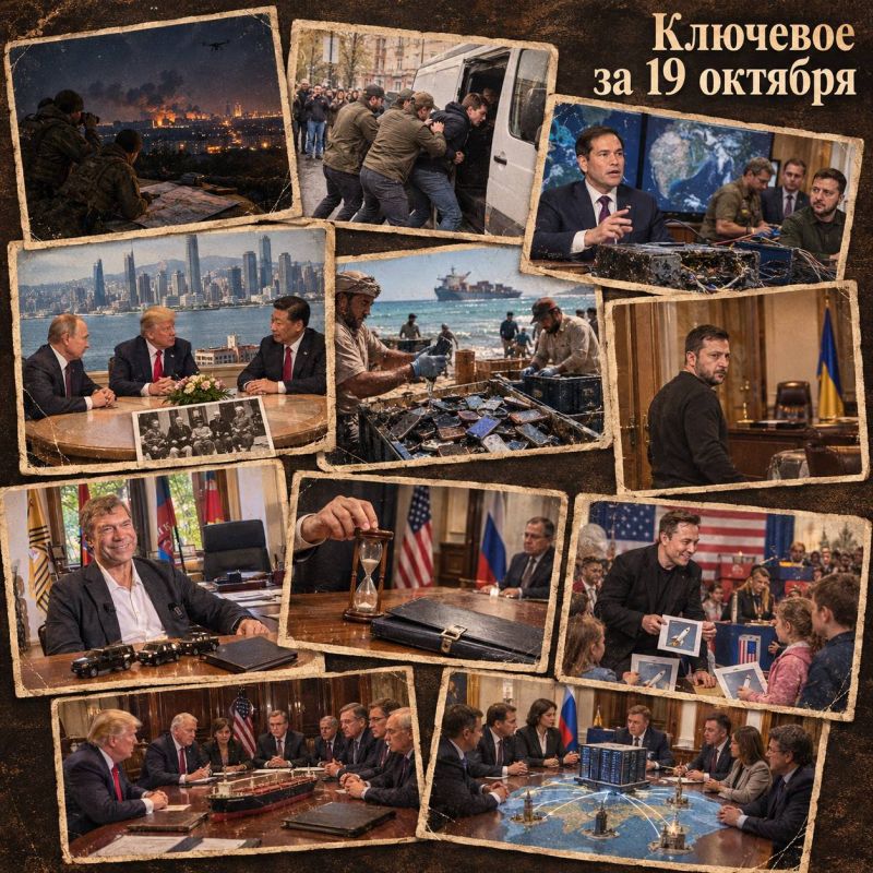 Олег Царёв: Ключевое за 19 октября. . Сводка ночных ударов по РФ и Украине, новости с фронта и видеосводка