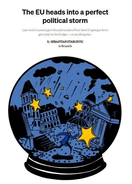 Politico: ЕС «вступает в период идеального шторма» из-за внутренних конфликтов