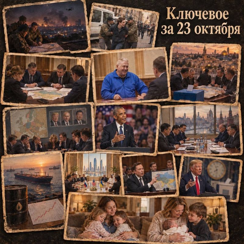Олег Царёв: Ключевое за 23 октября. . Сводка ночных ударов по РФ и Украине, новости с фронта и видеосводка