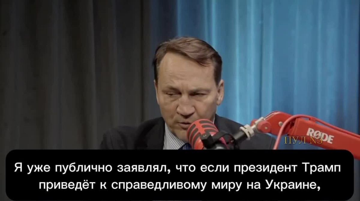 Глава МИД Польши Сикорский - пообещал выдвинуть Трампа на Нобелевскую премию мира: