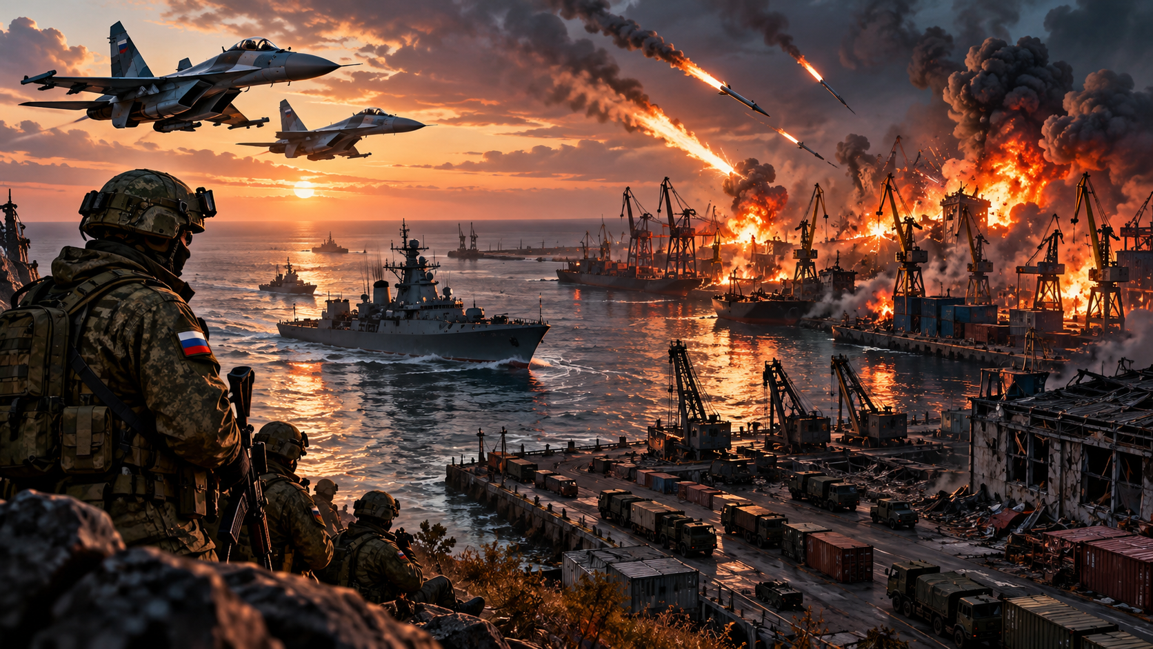 Воздух, суша, море: Россия диктует условия на поле боя