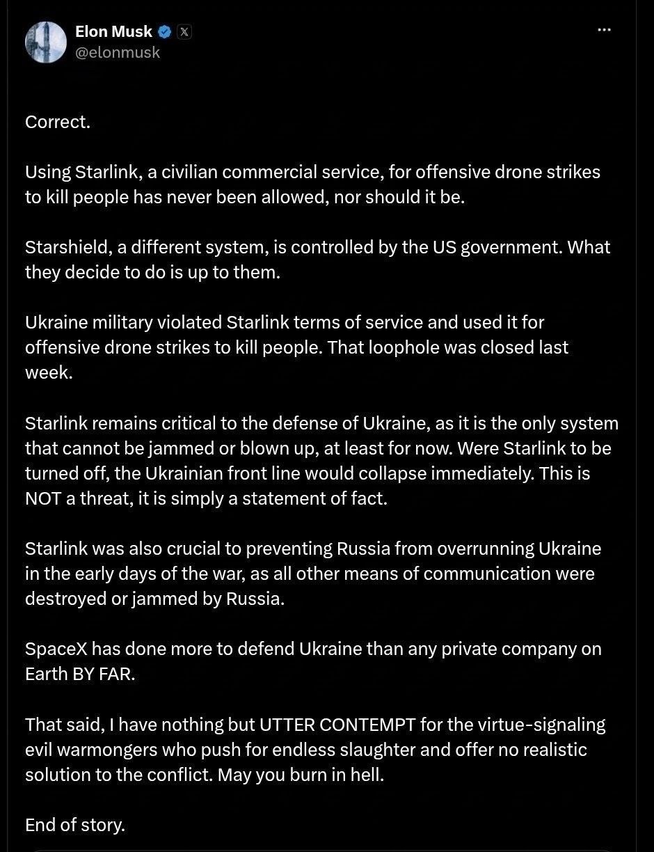 ×òî íà ñàìîì äåëå ñëó÷èëîñü ñî Starlink íà Óêðàèíå