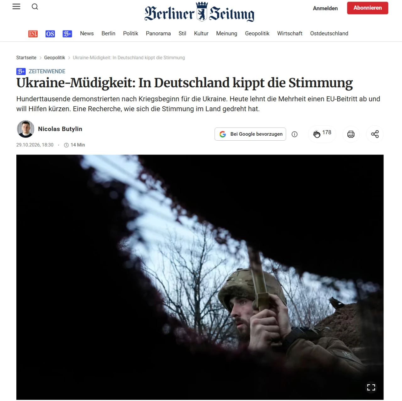Немцы не хотят платить за Украину, Германия уже устала — Berliner Zeitung